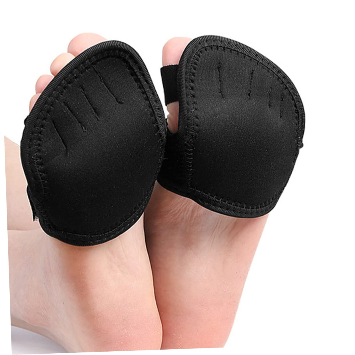 Baluue 5paare Rutschfeste Fußpolster Für Ballett Und Tanz Halbe Fußsocken Mit Zehenring Vorfußpolster Zur Dämpfung Und Schmerzlinderung Für Damen