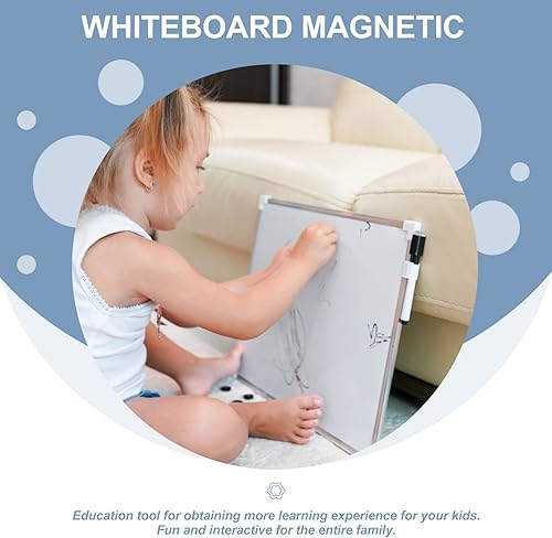 Miniatura 8 de Operitacx Pizarra blanca magnética magnética pizarra blanca pizarra blanca pizarra blanca pizarra para niños pequeña pizarra borrable