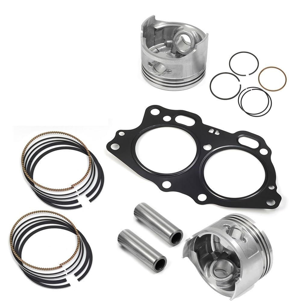 pist. Kit di ricostruzione finale, guarnizione dell'anello del pistone, adatto for carrello da golf a 4 tempi EZGO, motore Fuji EH35C MCI 350 cc, 1996-2008, 72504G01