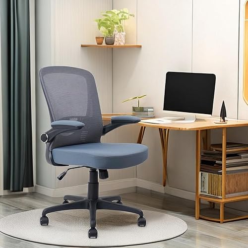Miniatura 8 de CLATINA Silla de oficina ergonómica  Silla de escritorio con soporte lumbar ajustable 3D y reposabrazos, silla giratoria de malla ejecutiva