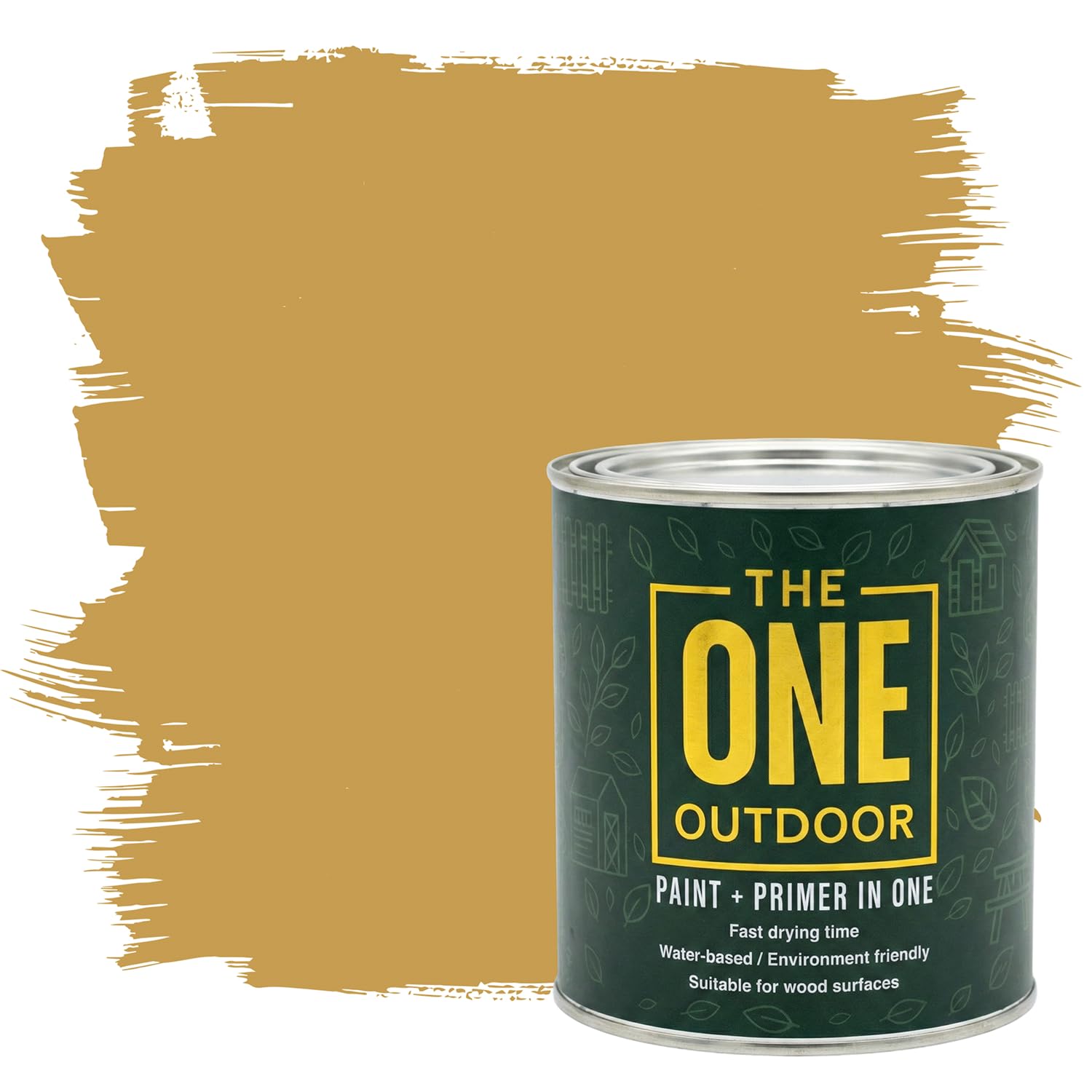 THE ONE Outdoor Paint - Caramel, 2.5 Litre | Durable Exterior Paint for Wood, Metal & Masonry | Weather Resistant Finish