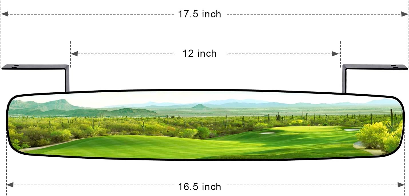 BETOOLL 16.5" Golf Cart Rear View Mirror Fits for EZGO, Yamaha, Club Car - Image 2