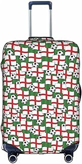 England Soccer Football Pattern Luggage Cover, Protective Washable Suitcase Cover - Travel High Elastic Fibers Suitcase Protector Fits Small