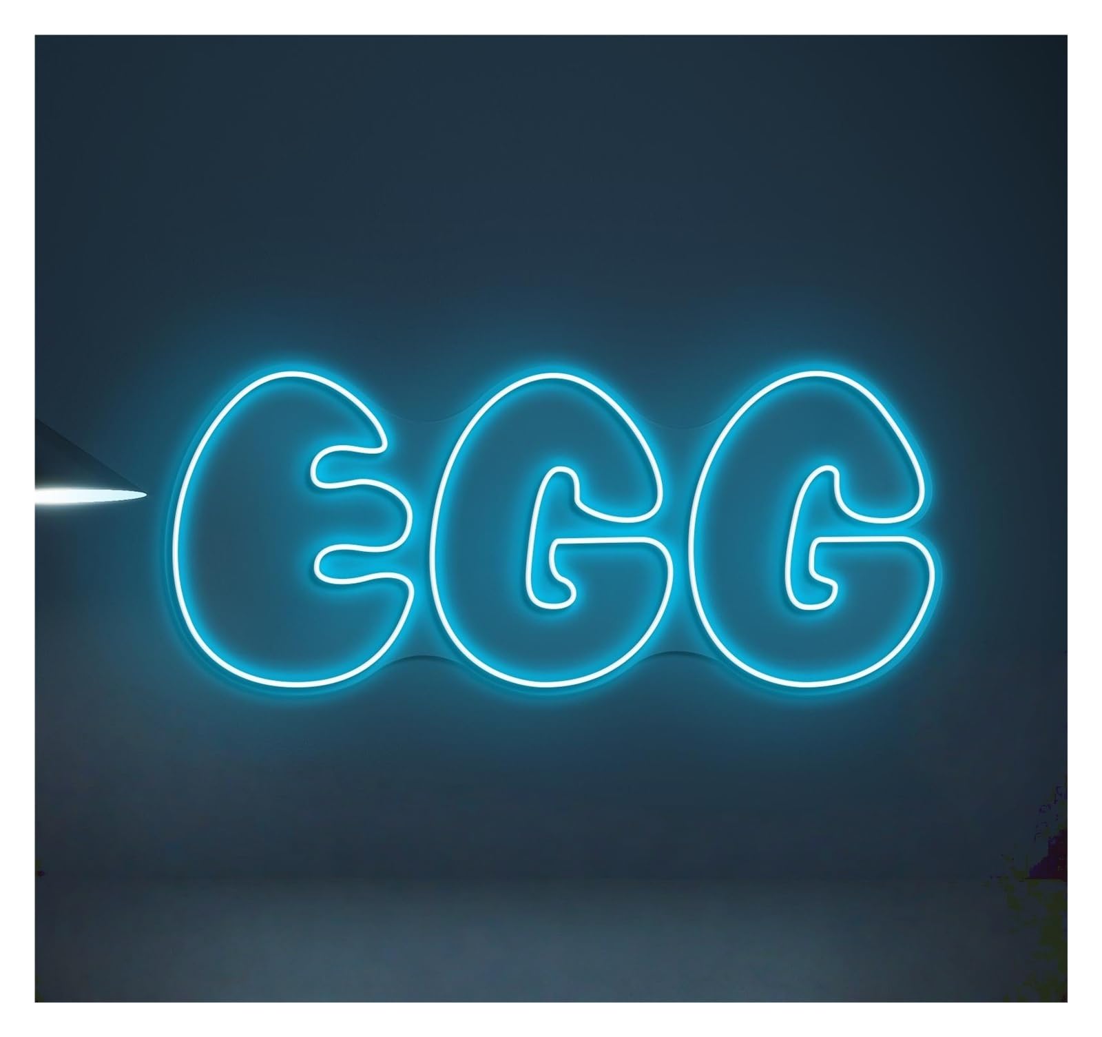 RONGCH Hanging Art Signs Egg Neon Sign Breakfast Food Wall Decor Cafe Art Kitchen Storefront Window Display Business Entrance 45cm(Style D)