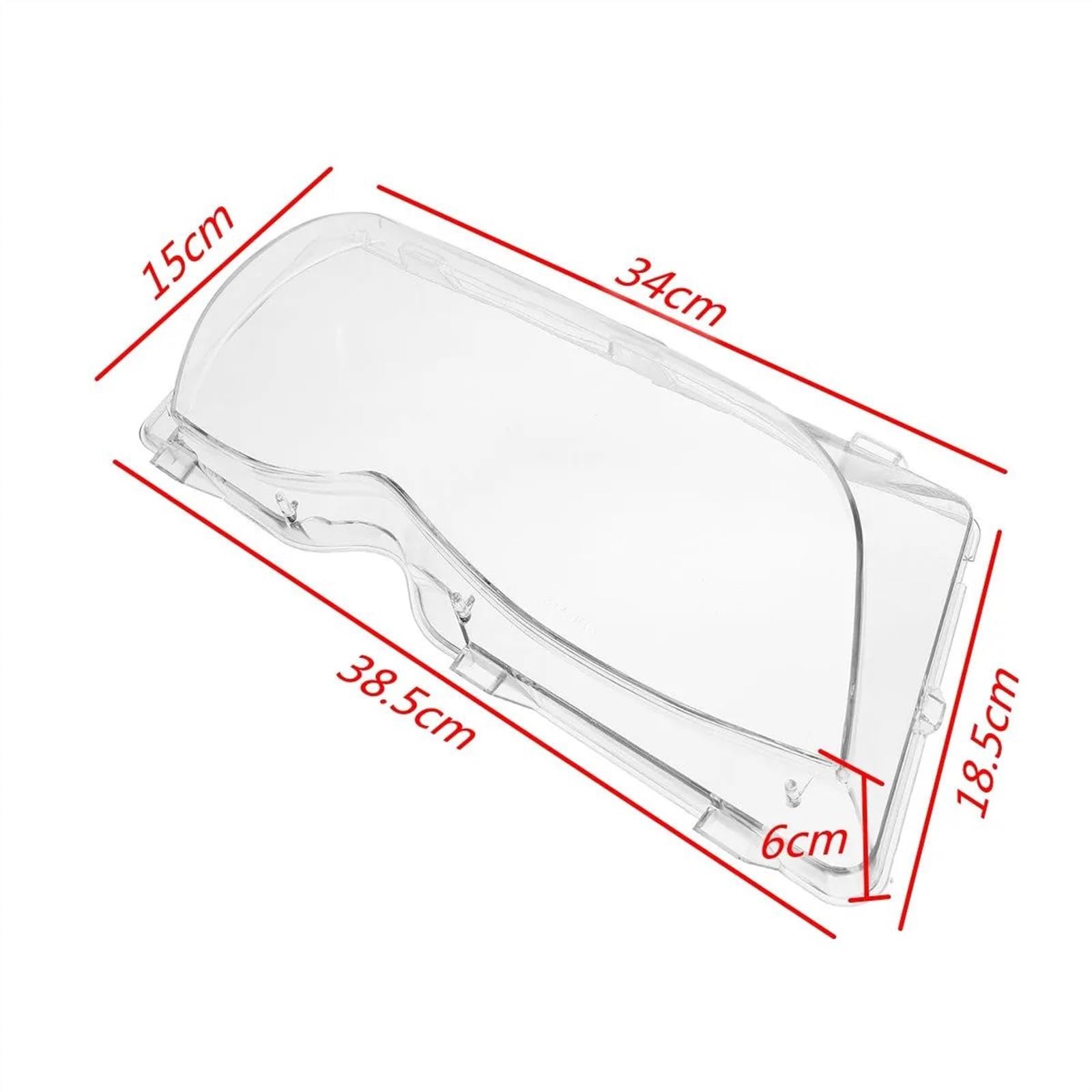 nongyo Compatibile con BMW Serie 3 E46 Facelift per Touring 4 Porte 2002 2003 2004 2005 E39 Coprifaro Paralume per Fari Auto Lente Trasparente Coprifaro Auto Lente Fari Caps(Set)