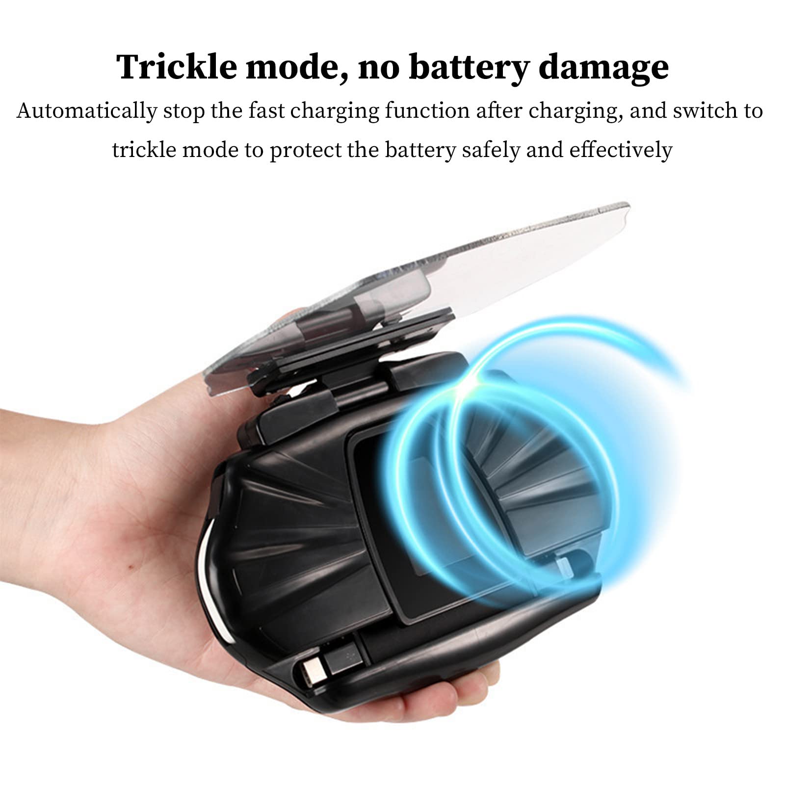 Cargador inalámbrico con navegación, compatible con Android e iOS, cargador de coche con pantalla de cabeza hacia arriba, carga rápida
