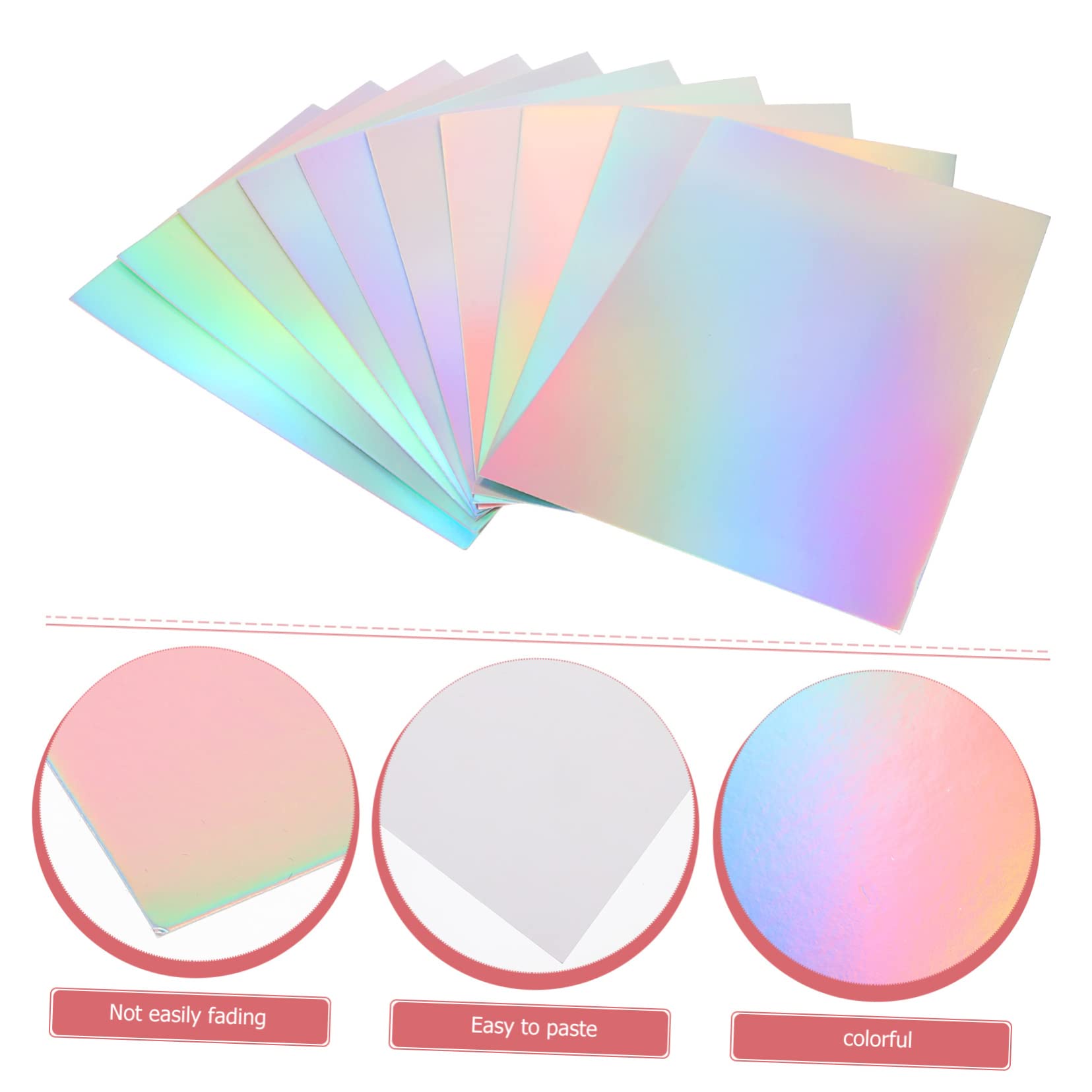 NUOBESTY 50 Láminas Decorativas de Papel Decorativo Cuadrado para Manualidades Función de Plegado y Adhesivo, Adecuado para Scrapbooking y Proyectos Creativos