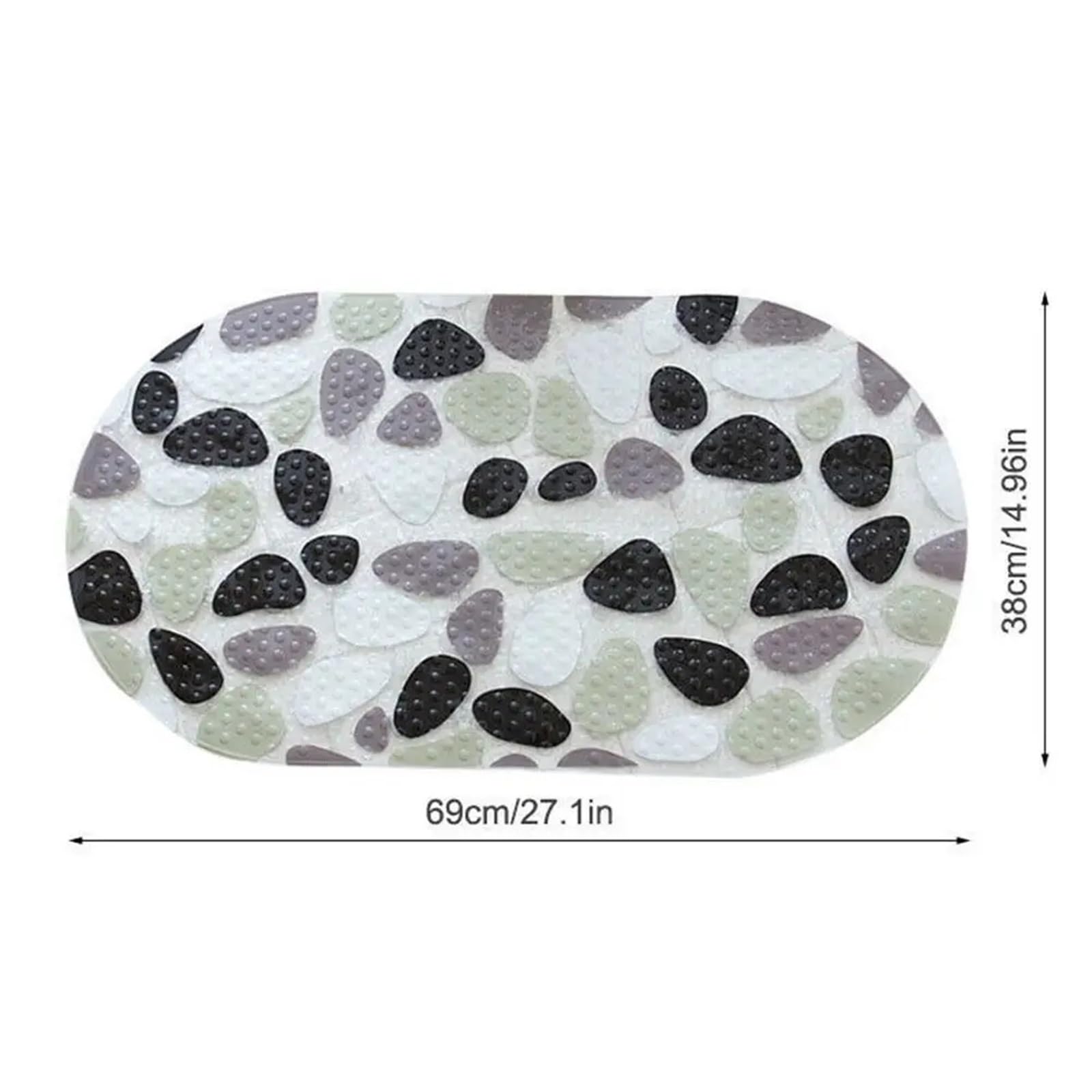 Alfombrilla De BañO Almohadilla de Masaje Antideslizante Suave, Alfombrillas de PVC for bañera, Alfombra de baño, Alfombrilla de Ducha, Alfombrilla de baño para Divertida(C)