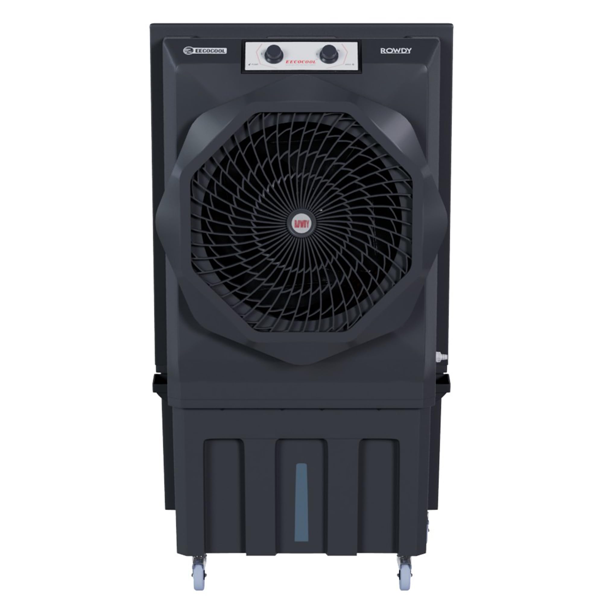 EECOCOOL Rowdy 150 L Desert Air Cooler for Home, Large Honeycomb Cooling Pad | Inverter Compatible, Powerful Airflow Cooler for Room, 3 Way Speed Control | Powerful Fans - 1 Year Warranty (Grey)