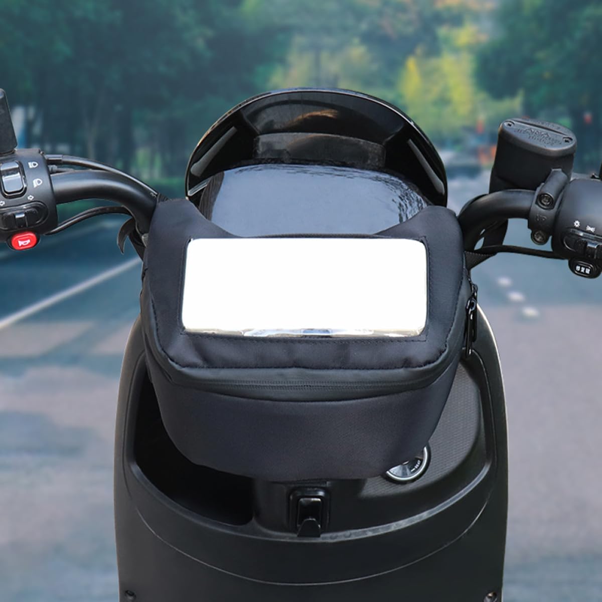 Borsa da Manubrio per Ciclismo Urbano e Interno Spazioso con Rapido in Poliestere per e Elettrica