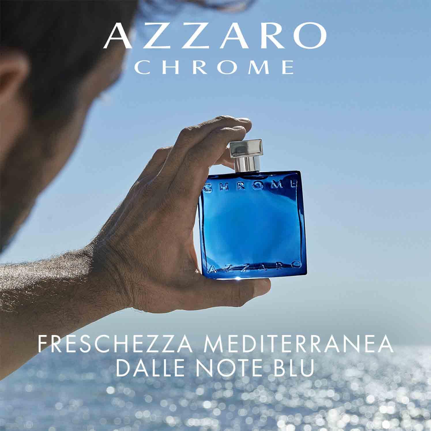 Azzaro Chrome Parfum, profumo uomo fresco, aromatico e legnoso, 100ml