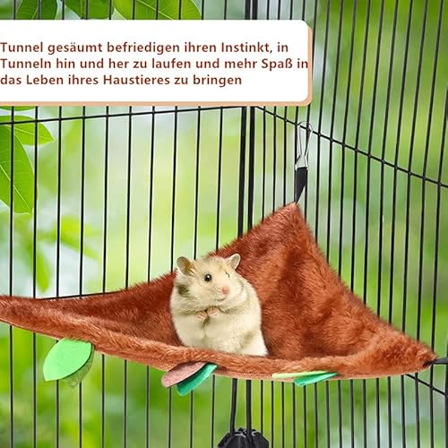 Norhogo 5-Teiliges Kleintiere Dschungel hängen Käfig Spielzeug Hängematte, Haustier Hängematte Schaukel Spielzeug Set für Hamster Meerschweinchen Chinchilla Vogel Eichhörnchen Kaninchen
