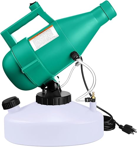 Hiboom Máquina pulverizadora eléctrica ULV portátil de 4.5L (1.2 galones), atomizador, nebulizador frío, desinfectante al aire libre, nebulizador,