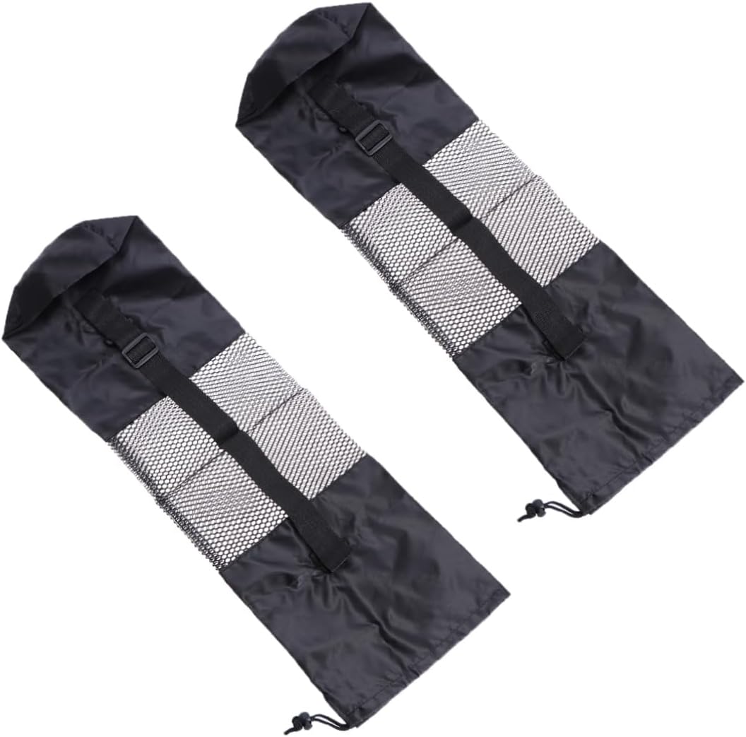 HANABASS 2pcs Yoga Mat Long Storage Bag Accessories Tote Bag Sling Carrier for Thick Mats