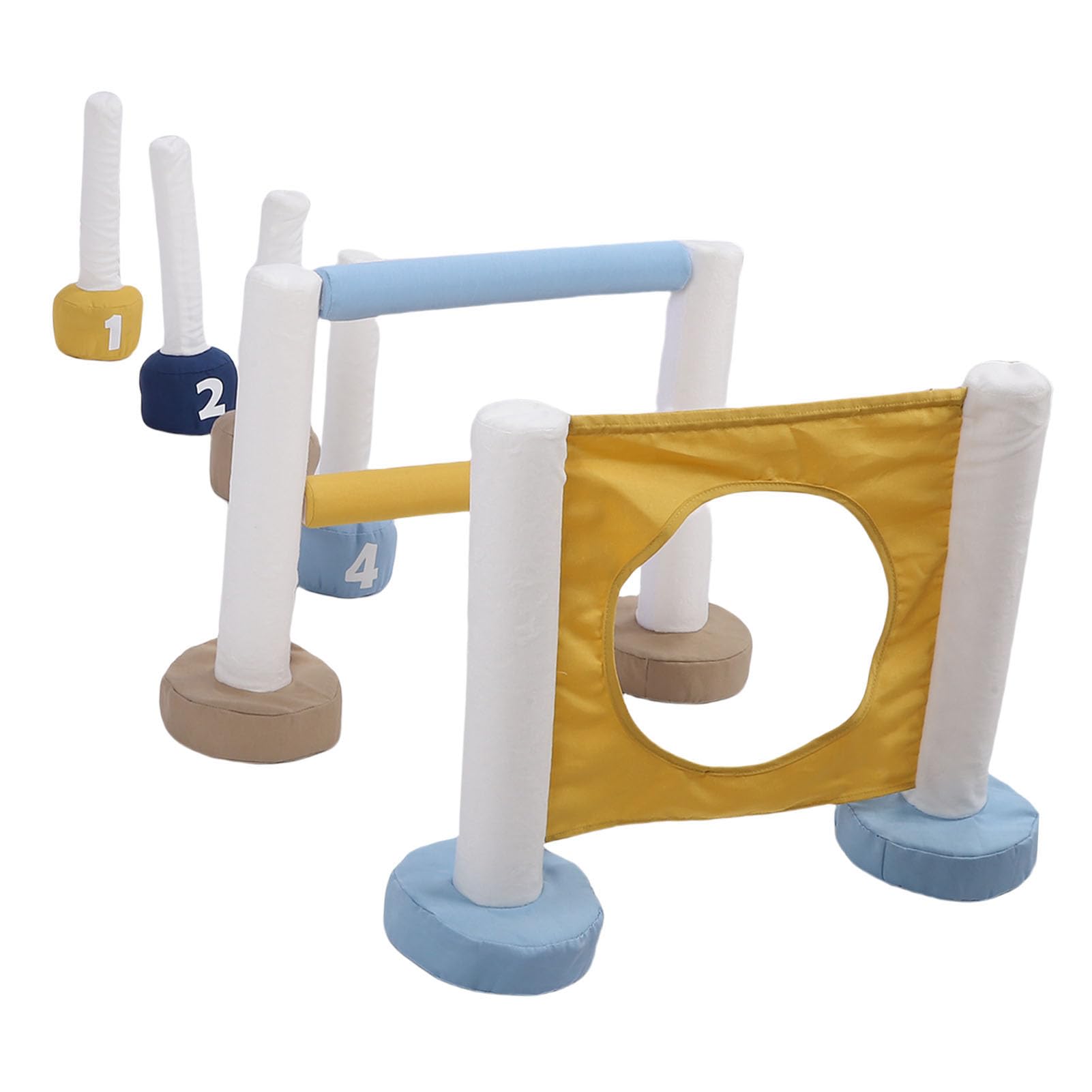 Equipo de Entrenamiento para Cachorros 3 en 1, Kit de Iniciación de Entrenamiento Portátil para de Obstáculos para Perros con Poste de Algodón de Poliéster, Ideal para Uso en Interiores y