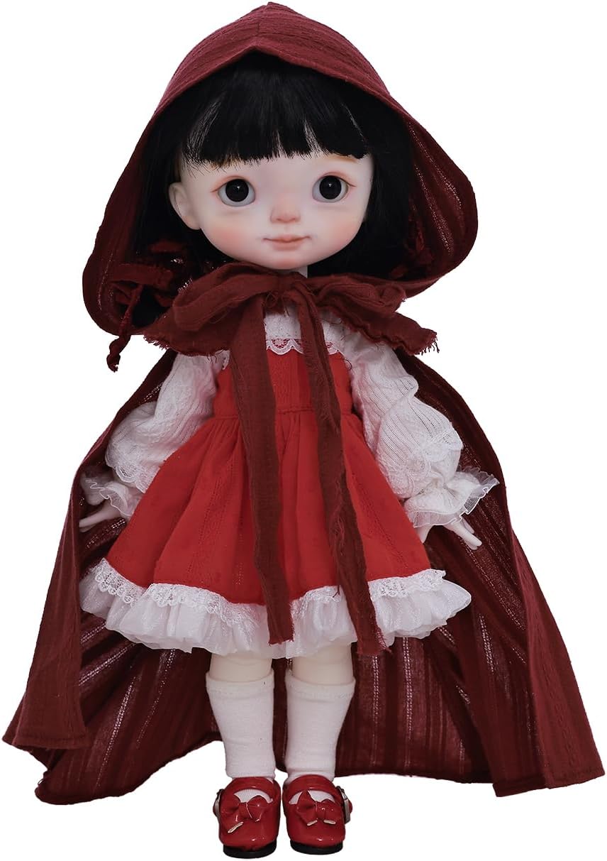 Oueneifs Gogobjd 1/6 BJD Doll - Big Head, Small Dimple, Retro Cute Fullset 28cm Resin Toy - View #6