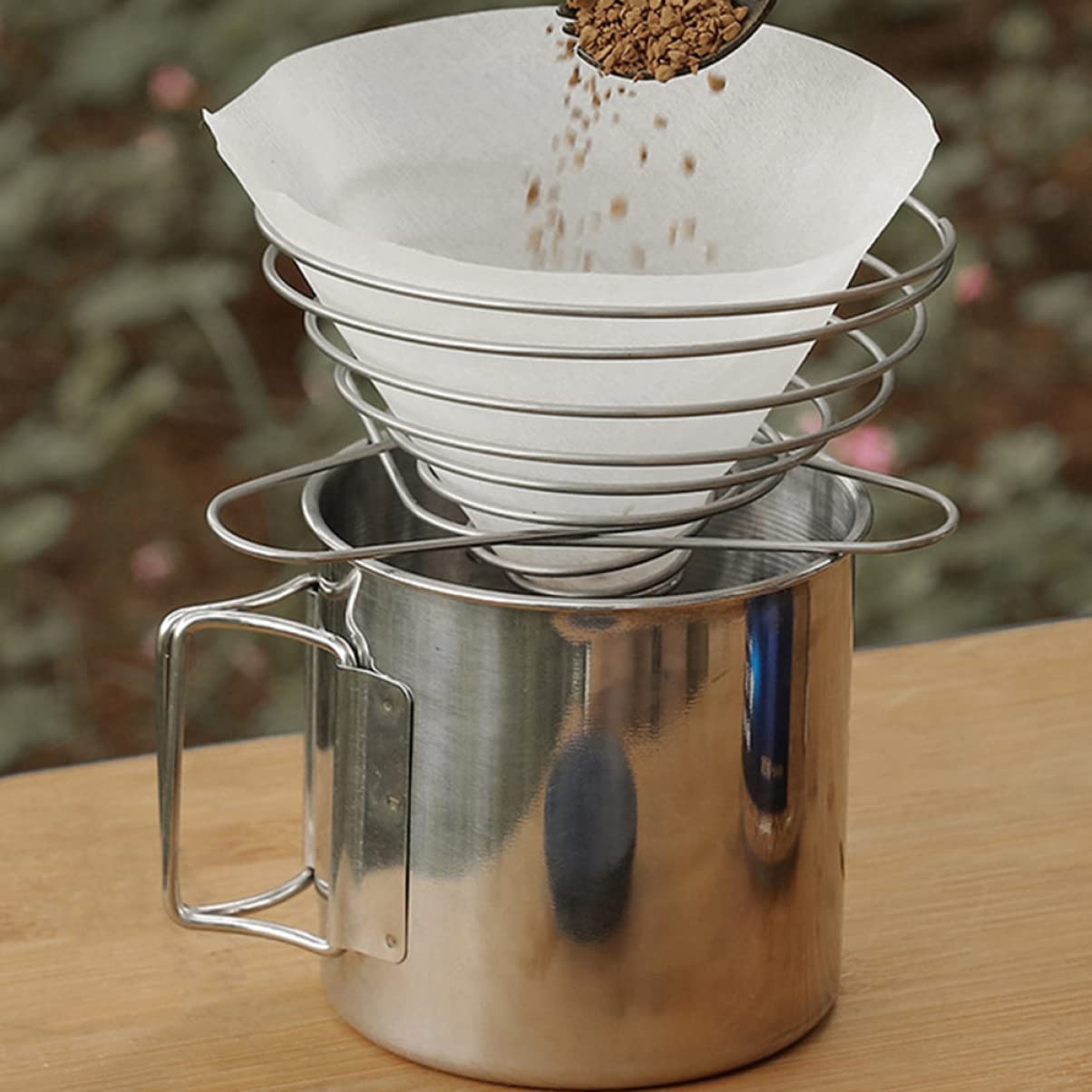 3 Series Pequeño Cono Embudo De Café Goteo Papel Verter Filtrar Canalón Colador Maquina De Cafe Maquina Cafe Cafetera Acero Inoxidable Silver 2 Piezas X 3
