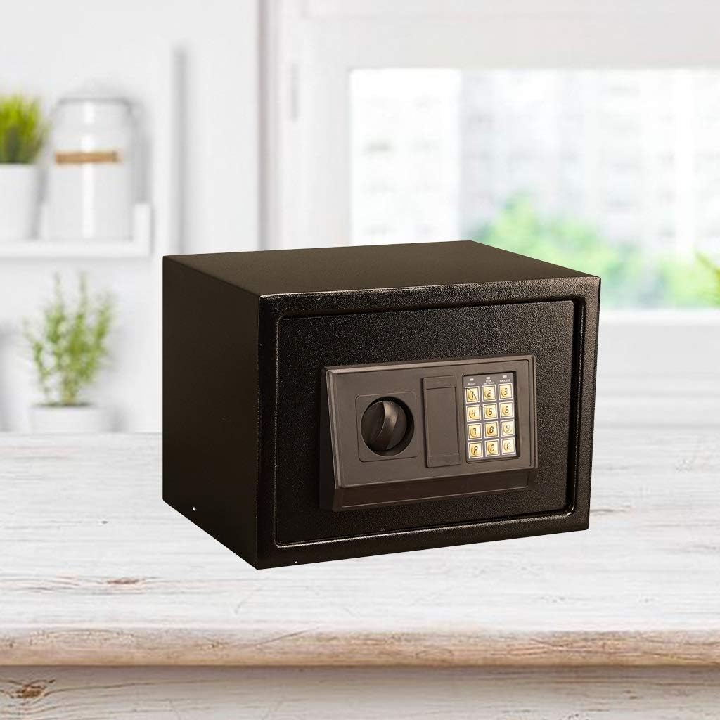 JCNAGXY s Security Numeric Keypad for Home Office Steel with 2 Locking Bolts - Black (13.7 * 9.8 * 9.8 Inches)