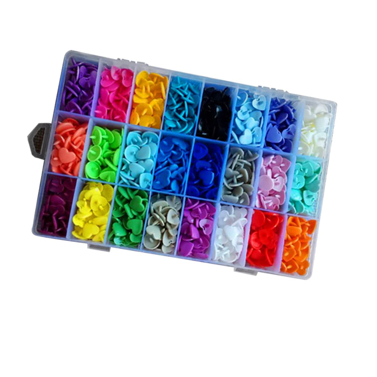 SHINEOFI 360juegos Botones de Plástico Broches Presión para Ropa Kit de Broches Presión para Manualidades y Bricolaje Botones para Tela