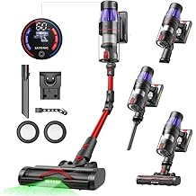 Ultenic Cordless Vacuum Cleaner, 550W/50Kpa, 60Mins Runtime, 180&deg;Bendable Wand, Anti-Tangle Brush, Stick Vacuums Cordless with Charging Dock, for Pet Hair/Carpet/Floor/Car, U16 Flex