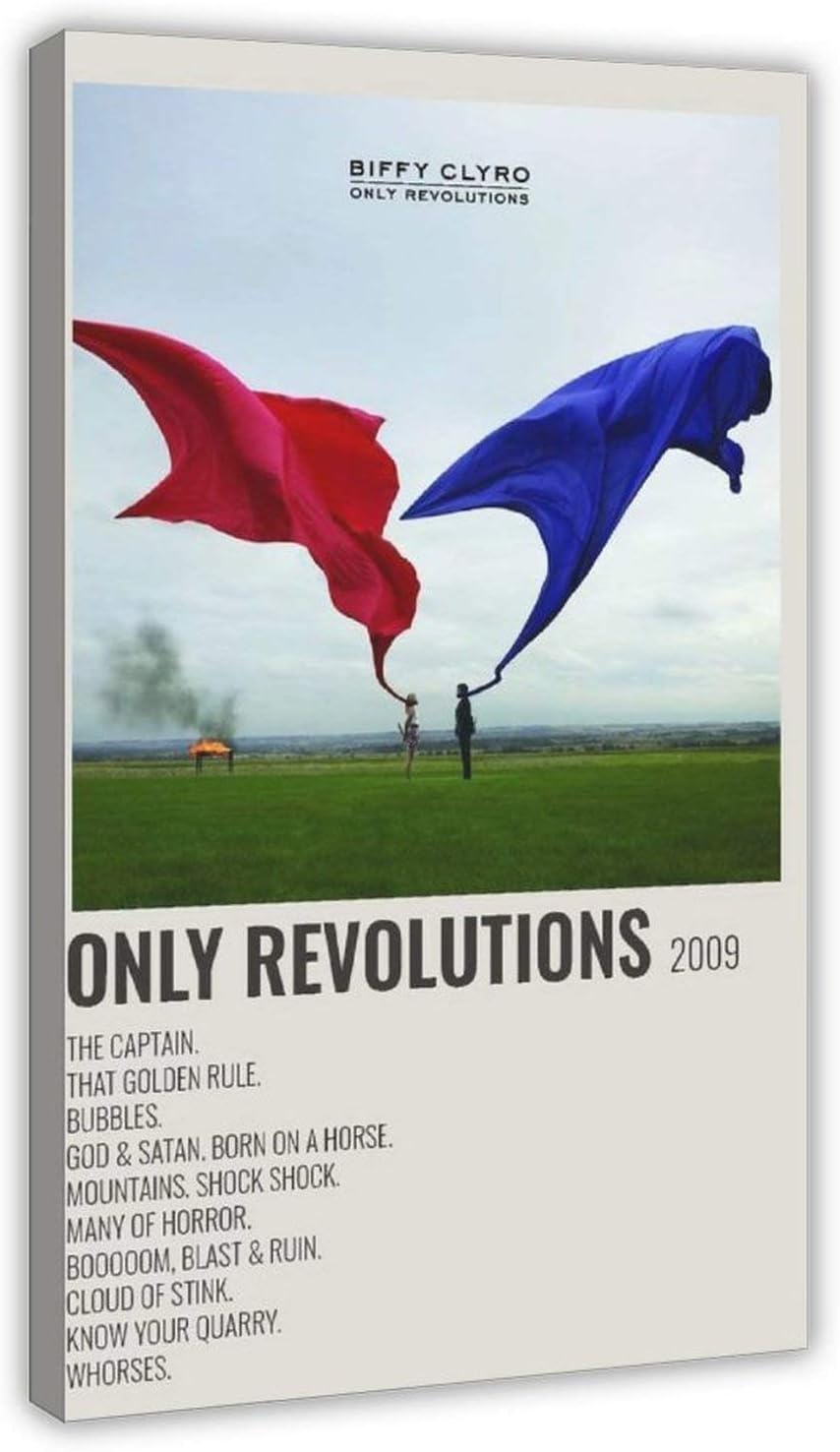 Only Revolutions 90s Vintage Posters for Room Aesthetic Canvas Poster Bedroom Decor Sports Landscape Office Room Decor Gift 24×36inch(60×90cm) Frame-style1
