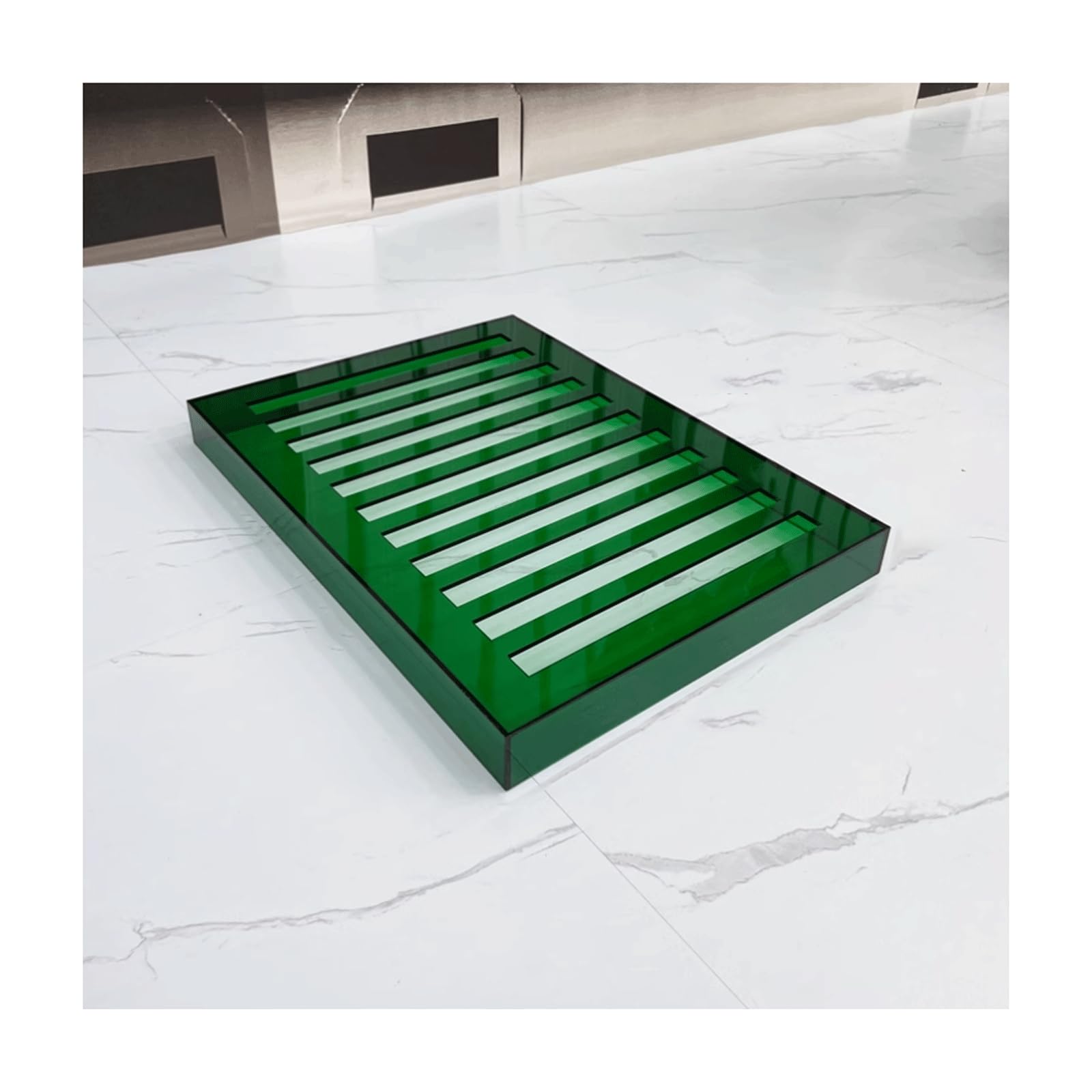 Présentoir pour carreaux de sol en acrylique pour sublimer vos marbres en hall d'exposition