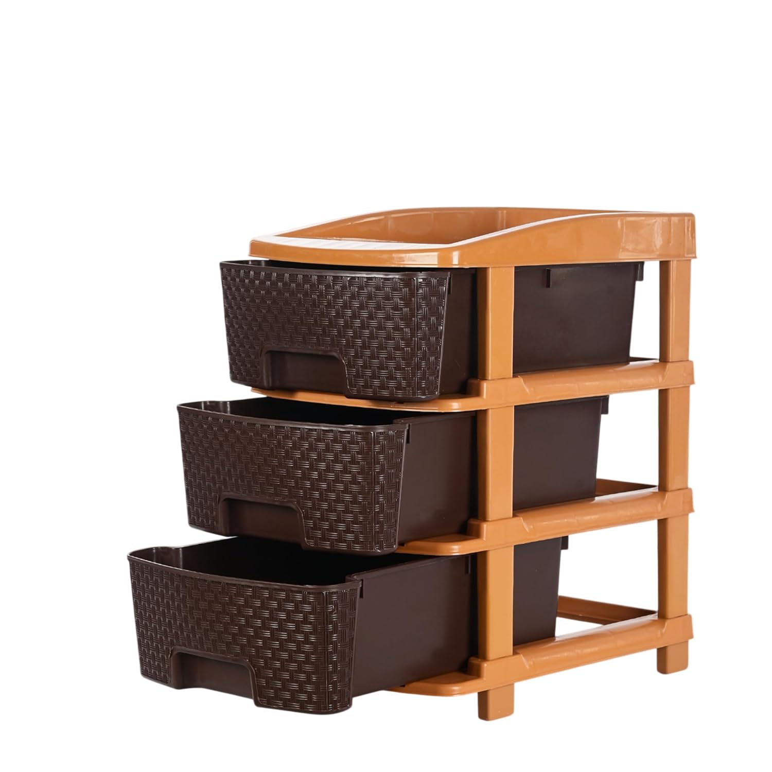 Drawer Organizer Self Standard Rectangular Multi Purpose Modular Drawer System Large Chest of Drawer Organizer for Home Office,Product Dimension When assembeled (3 LAYER)-image-2