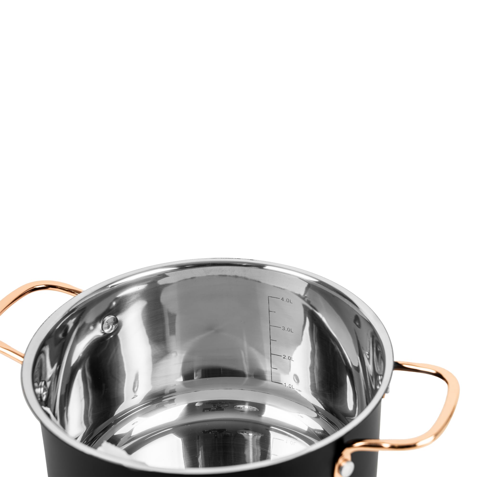 KARL HAUSMANN Juego de Ollas Acero Inoxidable - 3 Piezas - Bateria de Cocina de Acero Inoxidable con Tapas de Vidrio - Apta para induccion, Gas y Vitrocerámica - Set Ollasa