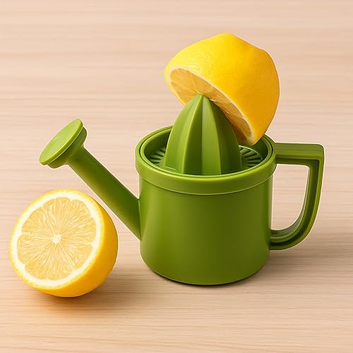 Miniatura 9 de Regadera exprimidor de cítricos, prensa manual de limón sin BPA con boquilla a prueba de fugas, apto para lavavajillas, compacto para campamento y
