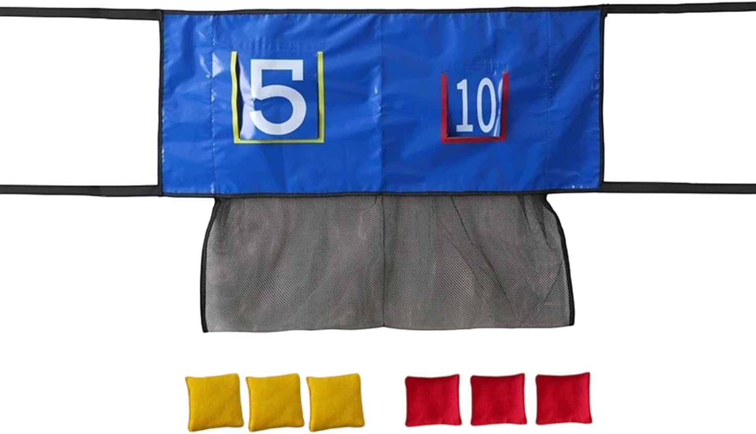 Throwing Net Game, Waterproof Sandbag Toss, Trampoline Target with Interactive Design, Toss Game with Durable Material, Outdoor Play Accessory, for Kids Boys Girls Children Garden Yard Backyard