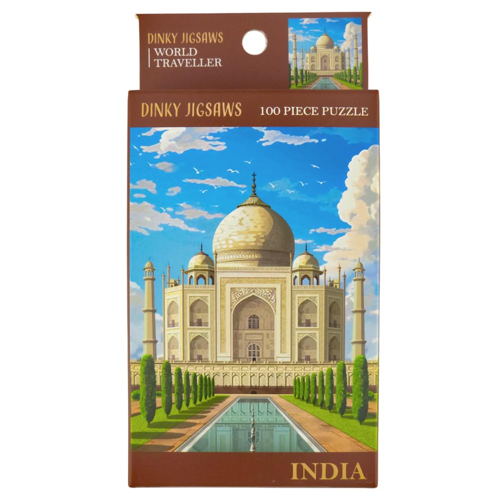 India | World Travels Dinky Jigsaw Puzzle | 100 Pieces | Little Gift