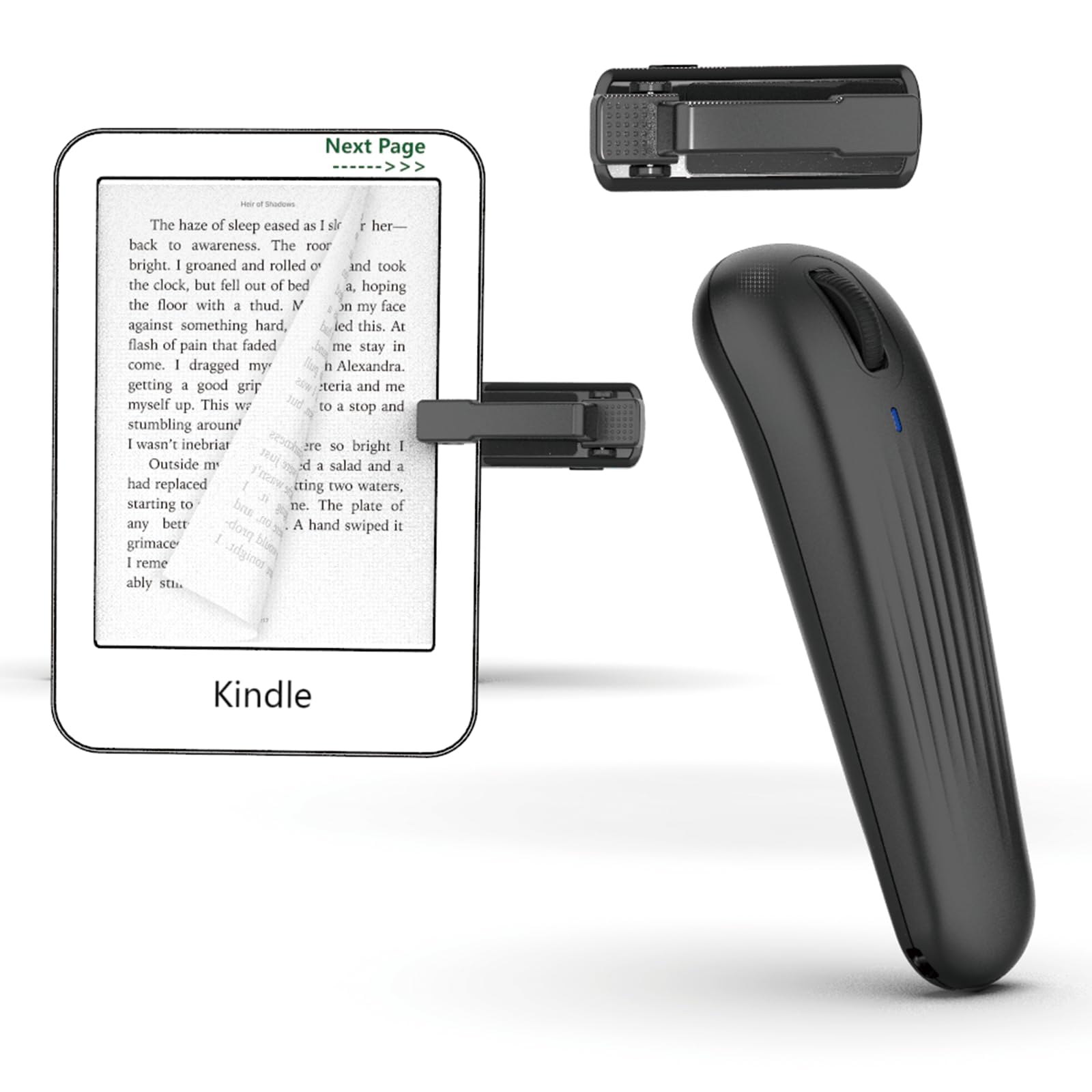GUVOHUT Remote Control Page Turner for Kindle Paperwhite/Kobo/Oasis,Remote Control for Camera/Video Recording,Includes Wrist Strap