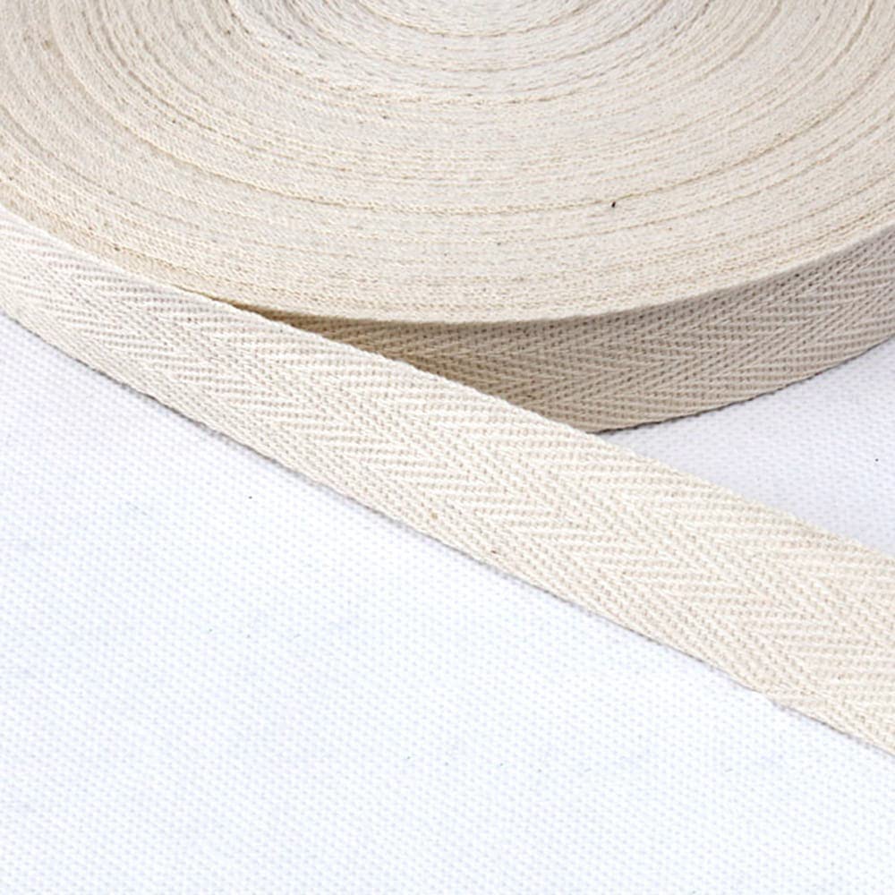 Cotton bias binding, 50 yards x 20 mm hem tape, twill tape, seam tape, cotton tape, textile tape, herringbone tape