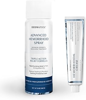 Hemorrhoid Treatment - Hemorrhoid Cream & Spray 5% Lidocaine & Phenyleprhine, Aloe - Hemorrhoid Shrinking Treatment - Rapid Relief of Pain, Swelling, Bleeding, Itching, Burning - Fissure & Hemorrhoids