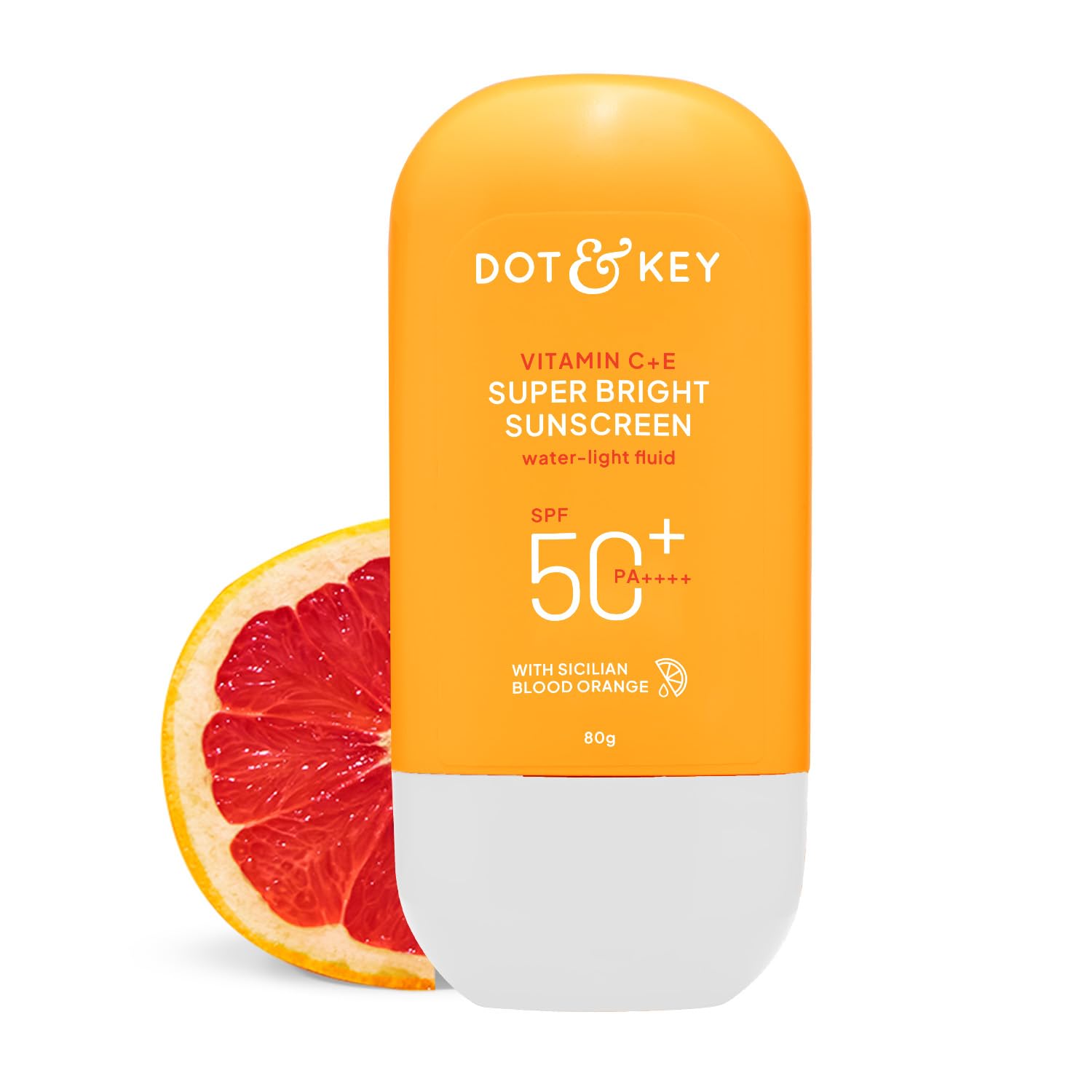 Vitamin C + E Super Bright Sunscreen SPF 50 | Water-Light, UVA/UVB & Blue Light Protection | For Even Toned & Glowing Skin | With Liquid SPF 50+++ | No White Cast, | For All Skin Types |