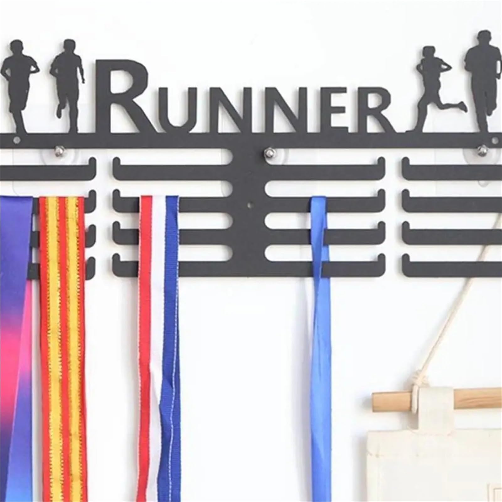 Estante de exhibición de medallas, Soporte de premios, maratón, Deportes, Baloncesto, fútbol, ​​Estante de exhibición montado en la Pared de Metal, Oficina en casa