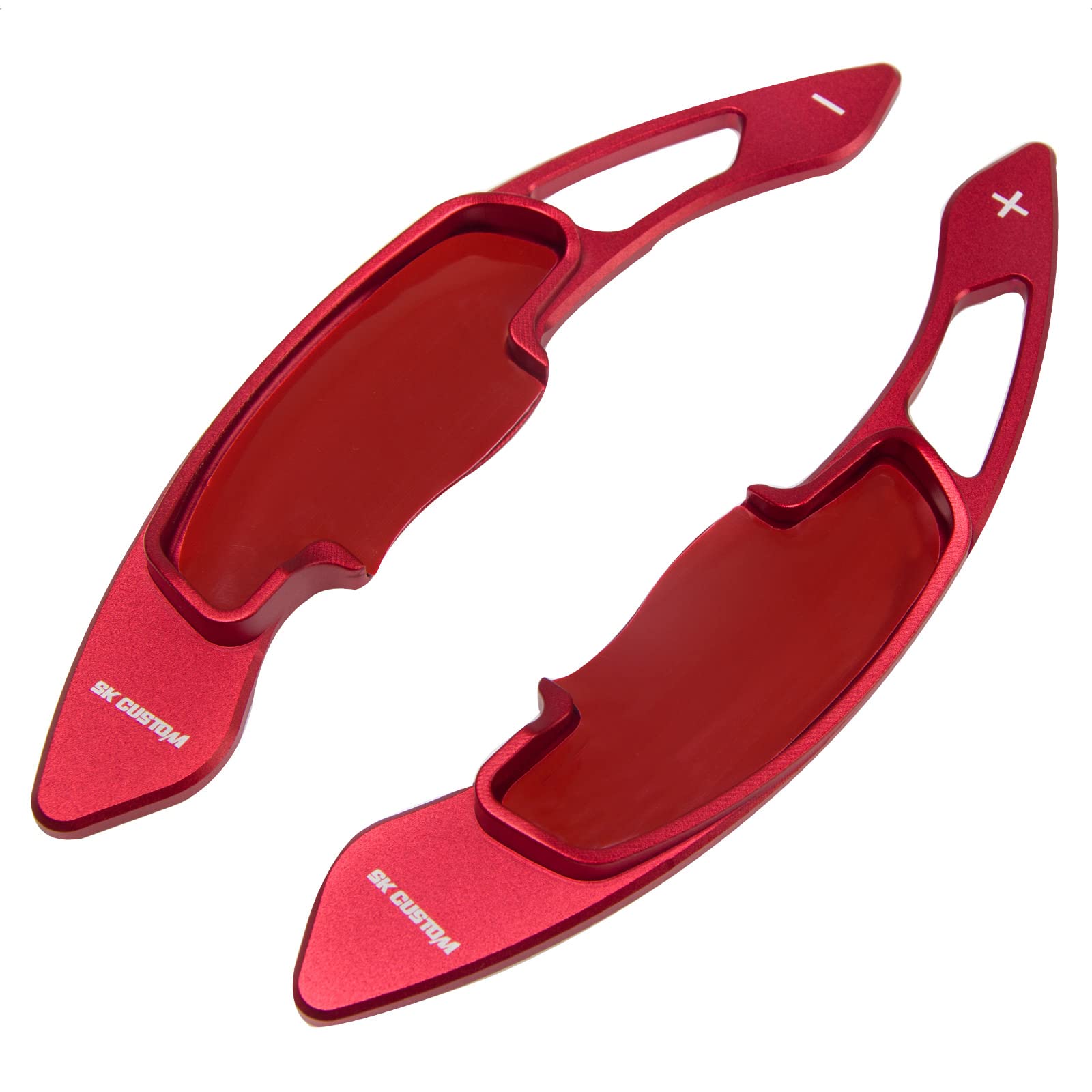 SK CUSTOM Steering Wheel Accessories Shift Paddle Shifter Extension Aluminum Alloy Red Compatible with Honda Civic Odyssey SPIRIOR Accord Crown Road URV CRV Hybrid Acura CDX MDX RDX ILX TLX
