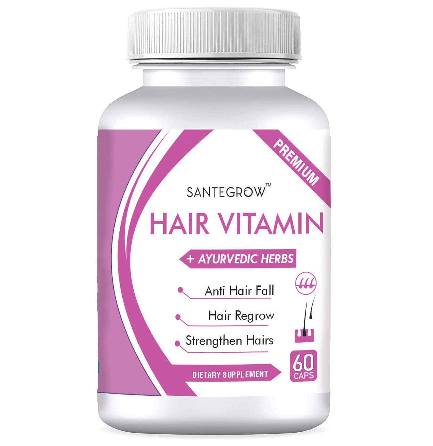 Buy Santegrow Hair Vitamins for Hair Fall Control & Growth with Vitamin