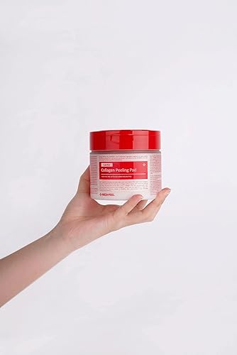 Miniatura 2 de [MEDI-PEEL] Almohadilla de pelado de colágeno rojo lacto, 70 unidades, almohadilla exfoliante y limpiadora con colágeno, antienvejecimiento,