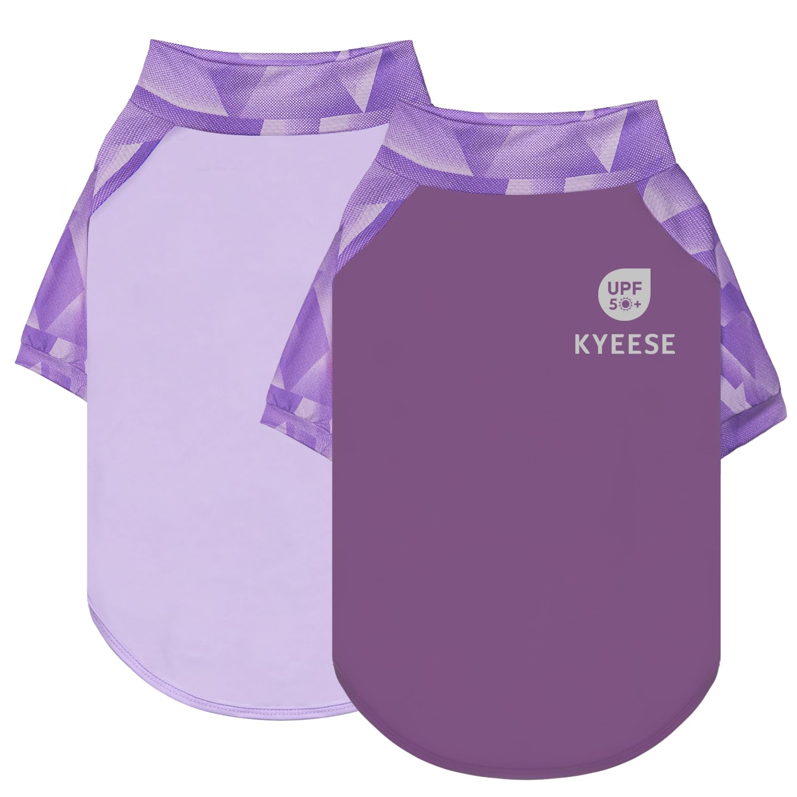 KYEESE 2Pack UV Protection Dog Shirt, UPF 50+ Cooling Dog T Shirts for Small Dogs Girl, Breathable Reflective Dogs Sun Shirts with Sleeves Summer Pet Clothes, Pink, M — view 11