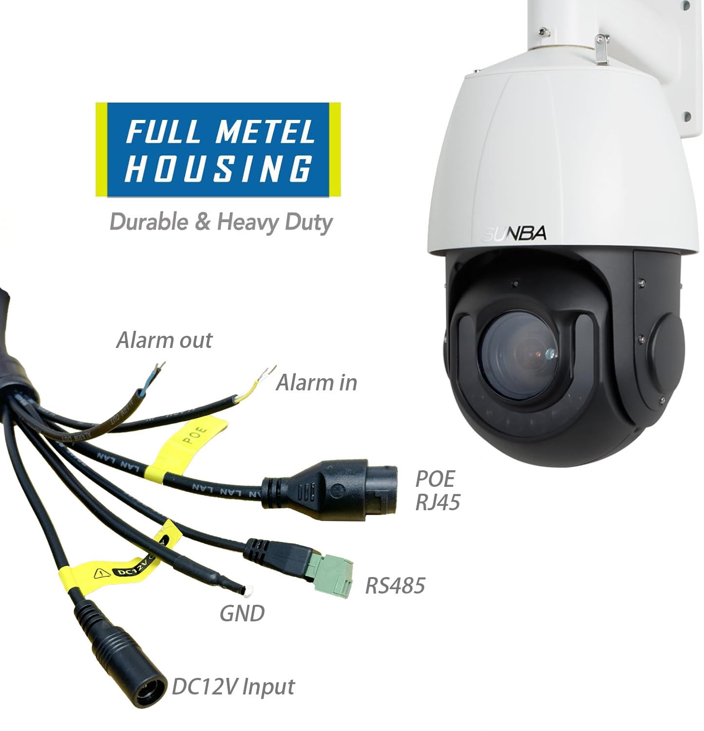 Amazon.com : SUNBA High Speed 5MP Outdoor PTZ POE+ AI IP Camera