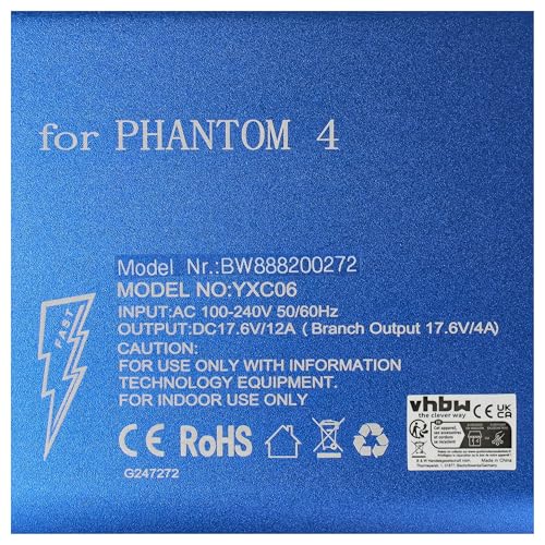 Chargeur 3 bornes pour DJI Phantom 4 et télécommande par vhbw - 5