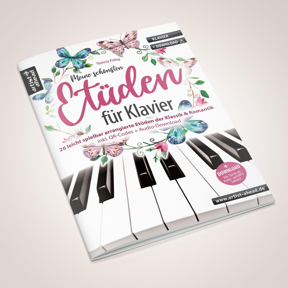 Meine schönsten Etüden für Klavier: 26 leicht spielbar arrangierte Etüden der Klassik & Romantik (inkl. QR-Codes + Audio-Download). Klaviernoten. Czerny. Duvernoy. Heller. Bertini. Berens. Schytte