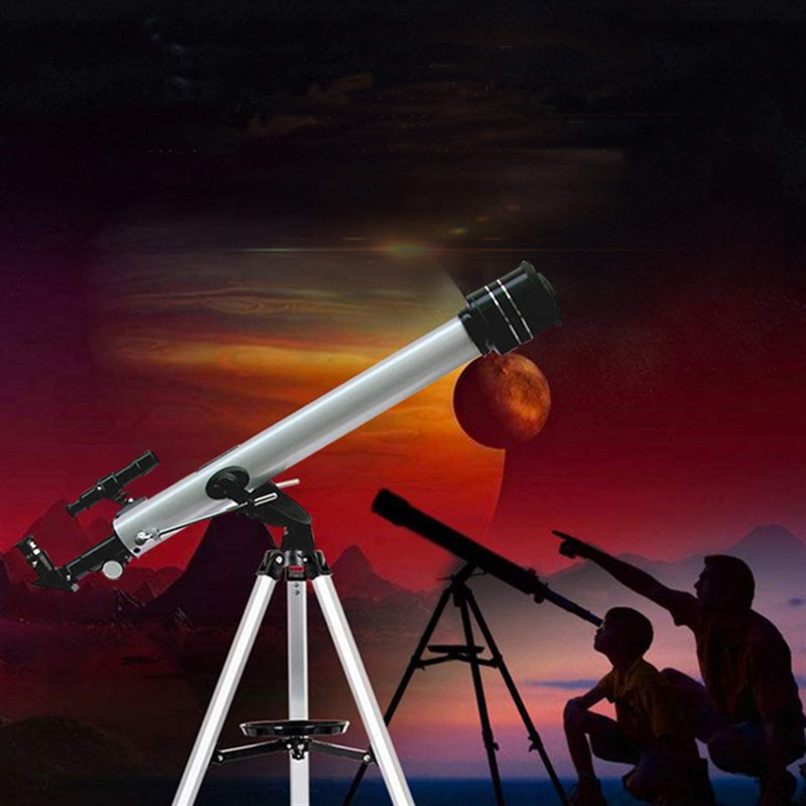 Télescope astronomique Spatial, monoculaire Haute Puissance, trépied réglable, oculaire Multi-Alimentation, télescope Portable pour Enfants, débutants et Adultes
