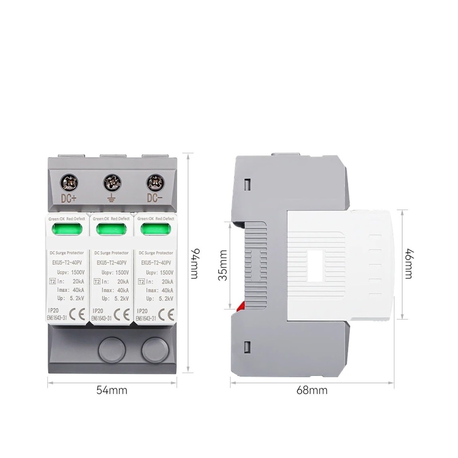 Parafoudre House Dispositif de protection contre les surtensions 2P 3P 600