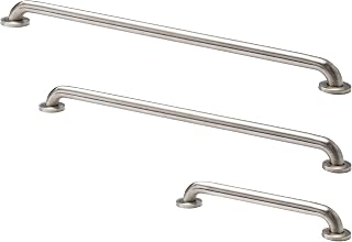 ADA Compliant Shower Grab Bar Set for Bathroom, Heavy Duty Stainless Steel for Commercial & Residential,1.5" Diameter, 18", 36", 42", Pack of 3, Brushed Nickel