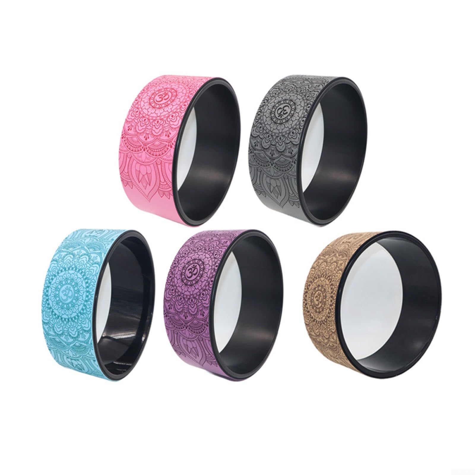 Ruota da yoga per stretching della schiena, 32 x 13 cm, rullo per allenamento addominali, supporto sicuro per principianti e gravidanza