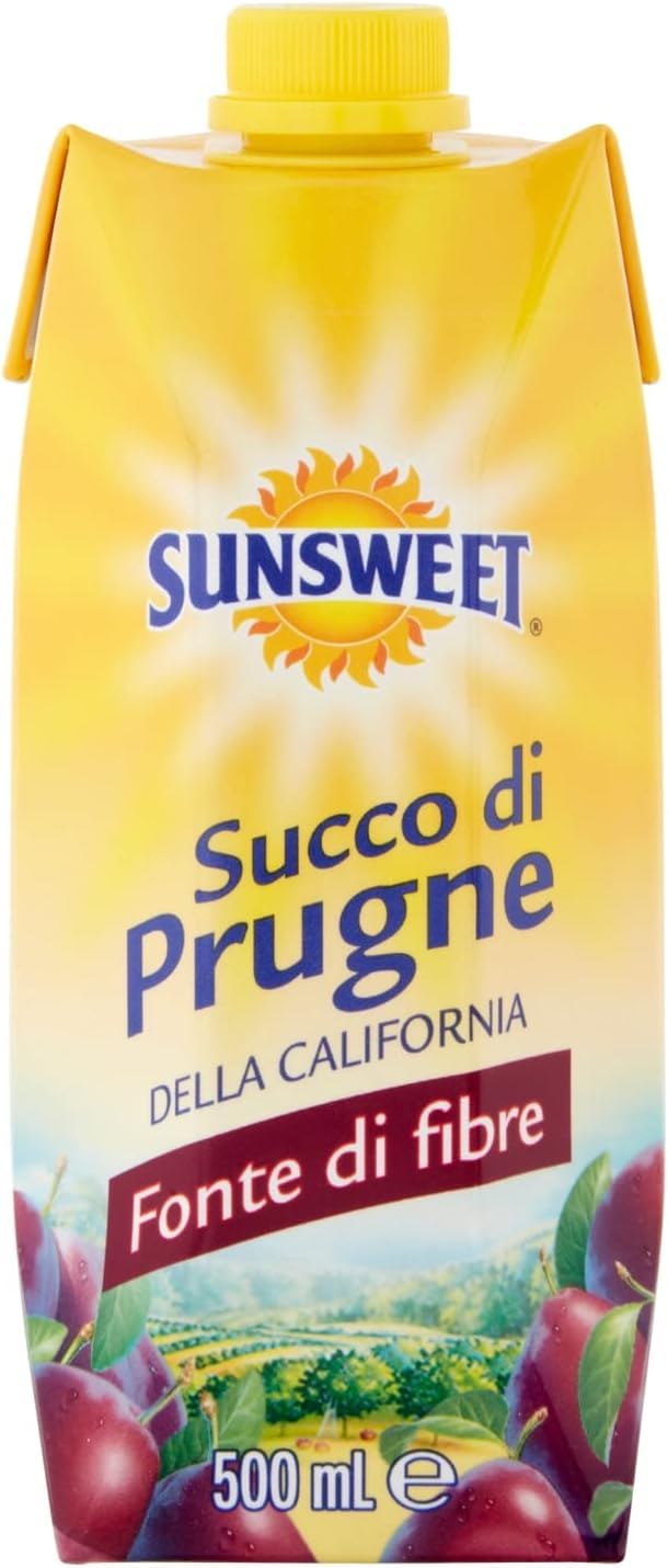 12x Sunsweet California Prune Juice, 500 ml + Italian gourmet polpa 400g