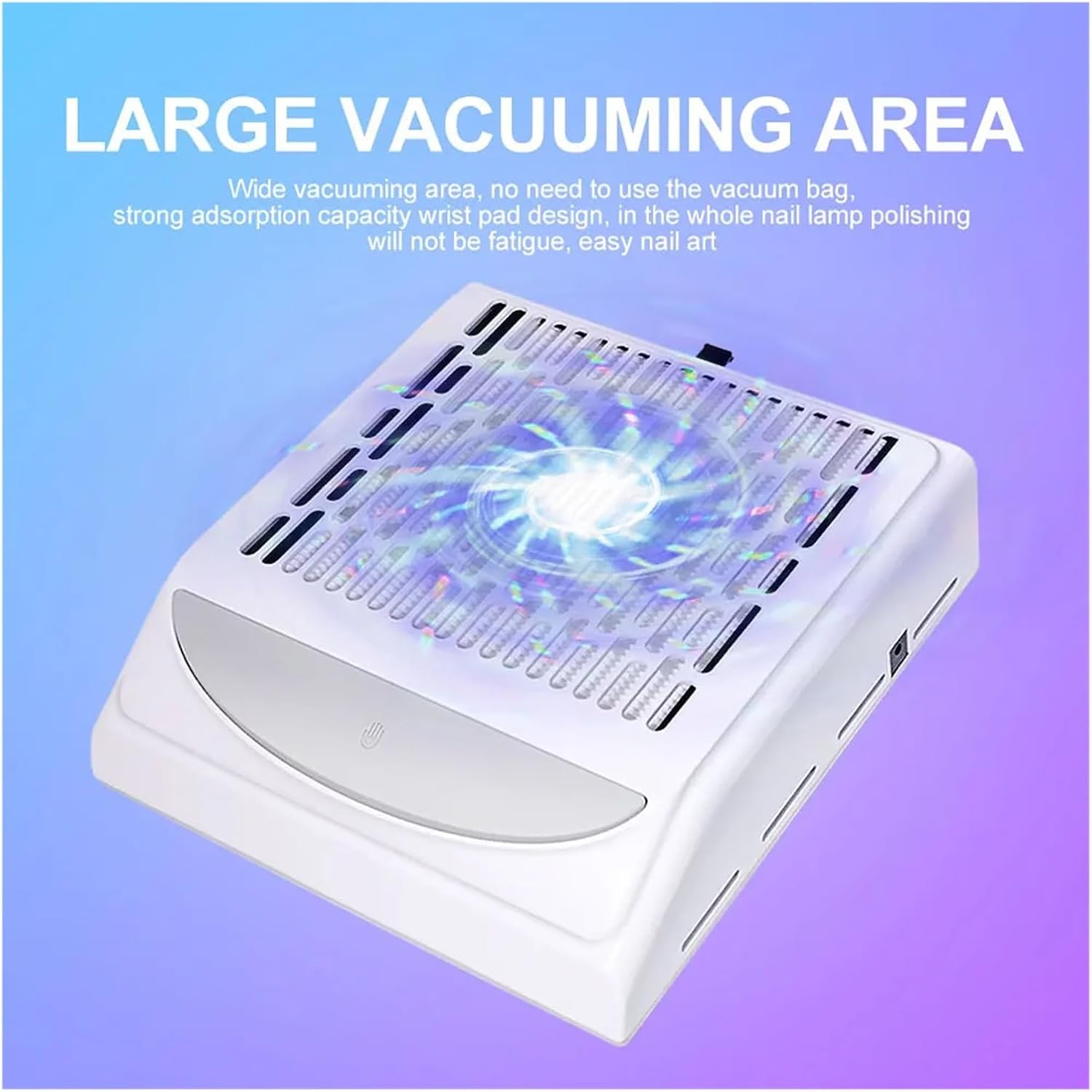 Nail Drill Dust Collector Washable Filter Suction Low Noise Vacuum Cleaner Manicure Powerful Professional with Reusable Reduces