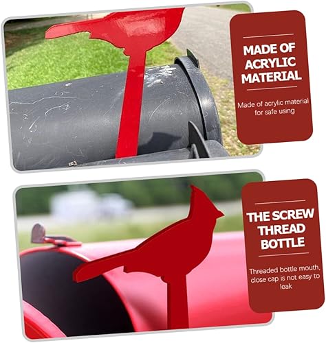 Miniatura 8 de GANAZONO Adorno para buzón de jardín, diseño de pájaro rojo cardenal para decoración de buzón para patio delantero